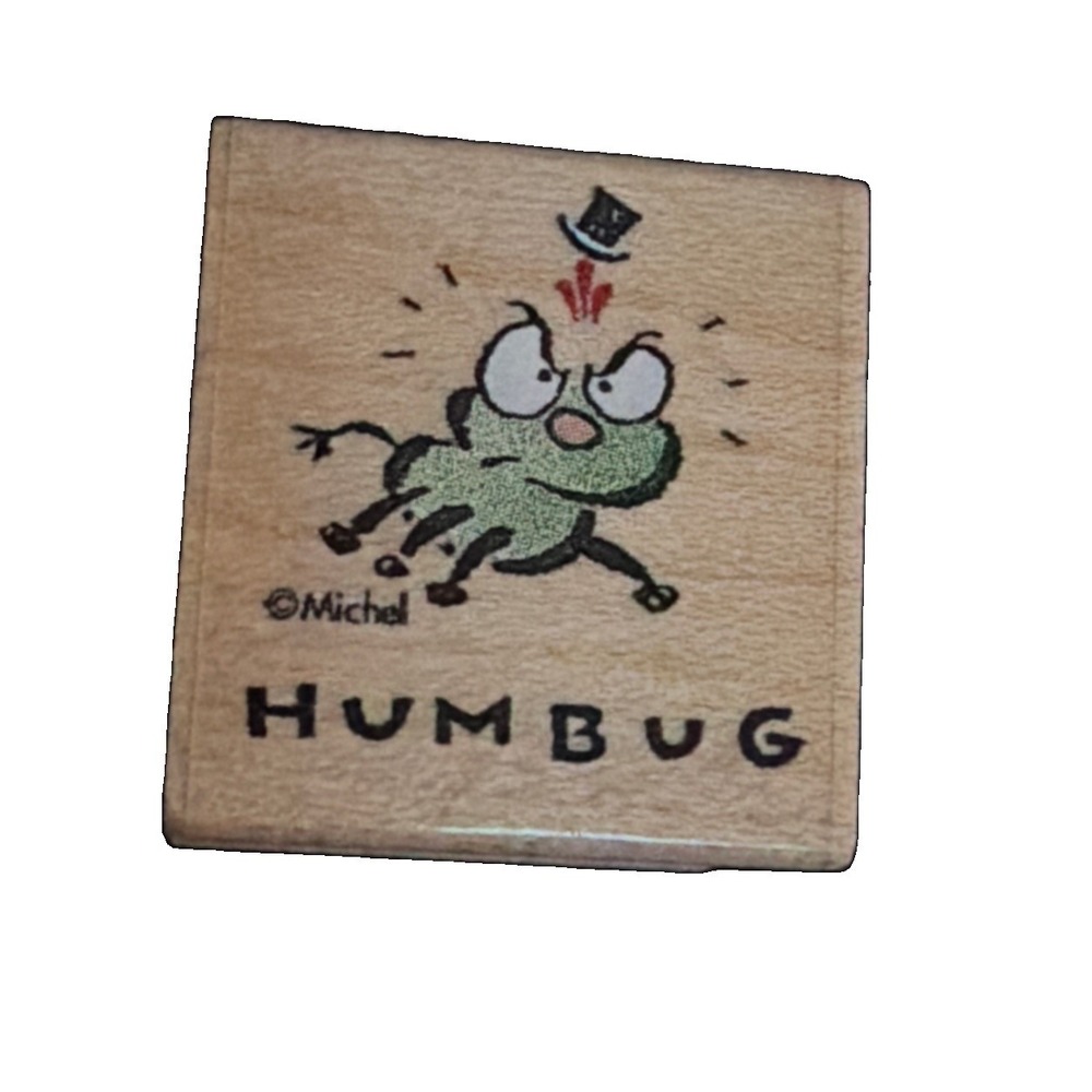 All Night Media Michel & Co Christmas Humbug Rubber Stamp